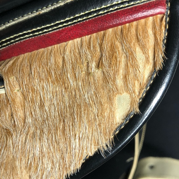 Vintage 70’s Jerico Calf Hair & Leather Crossbody - Picture 6 of 12